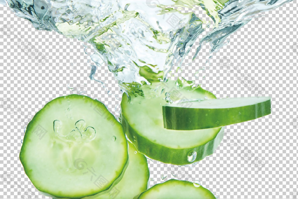 绿色黄瓜免抠png透明图层素材
