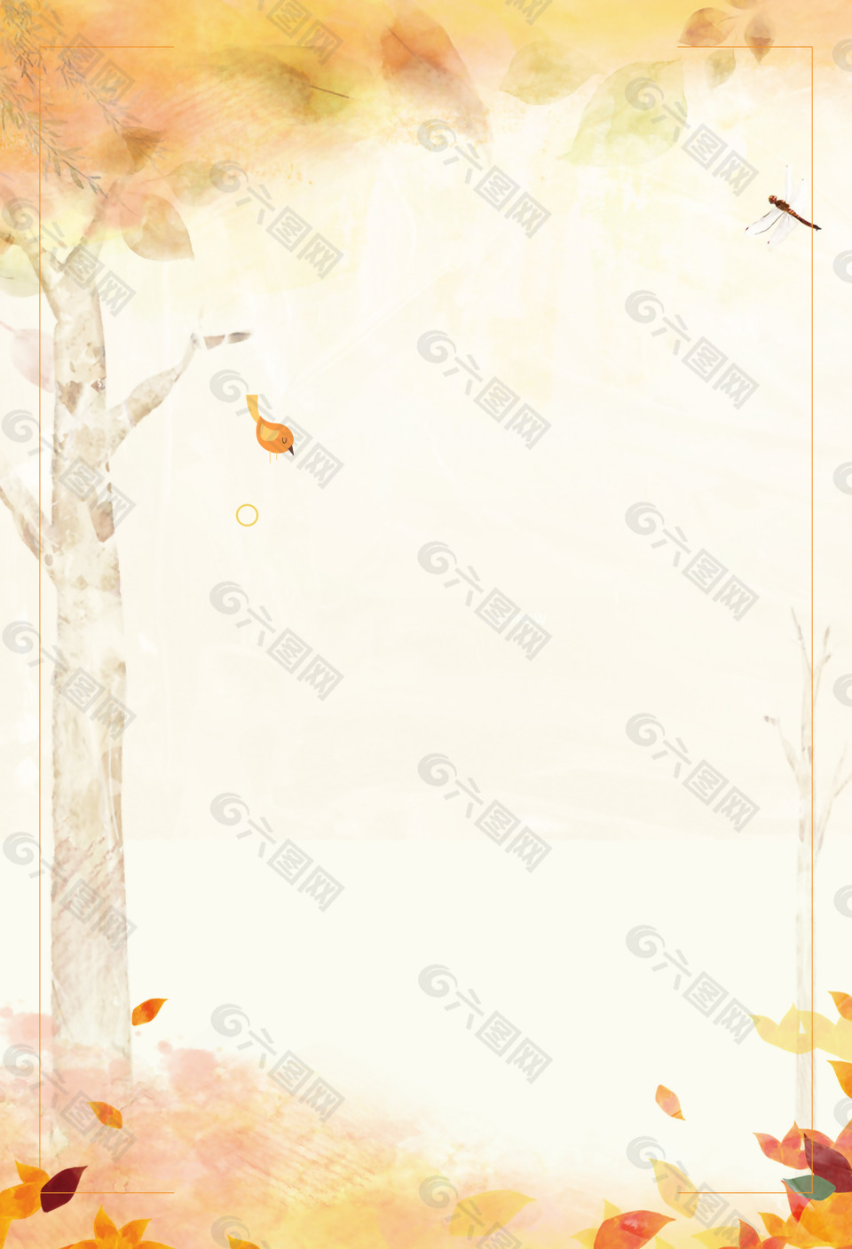 秋树背景背景素材免费下载 图片编号 六图网