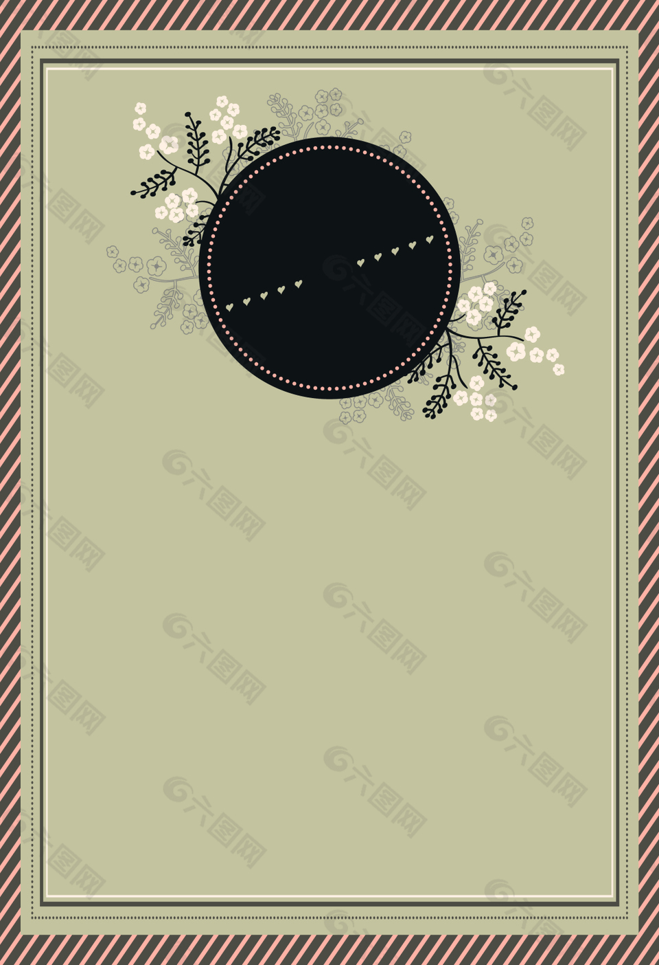 文艺花朵花束封面海报背景素材