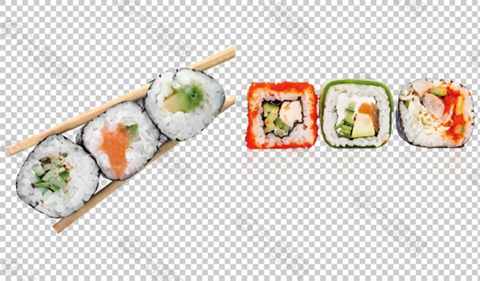 各种寿司免抠png透明图层素材