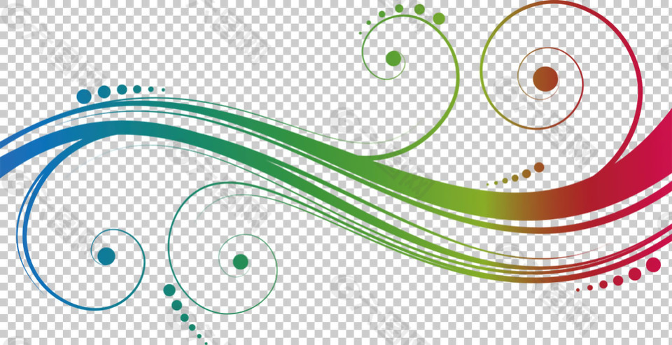 漂亮艺术个性花边免抠png透明图层素材