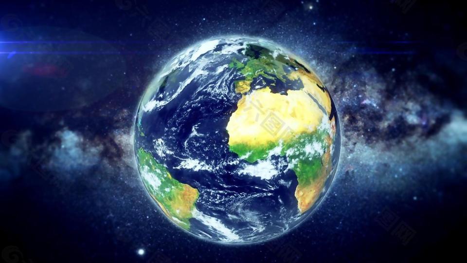 地球俯冲旋转动态视频素材澳洲板块