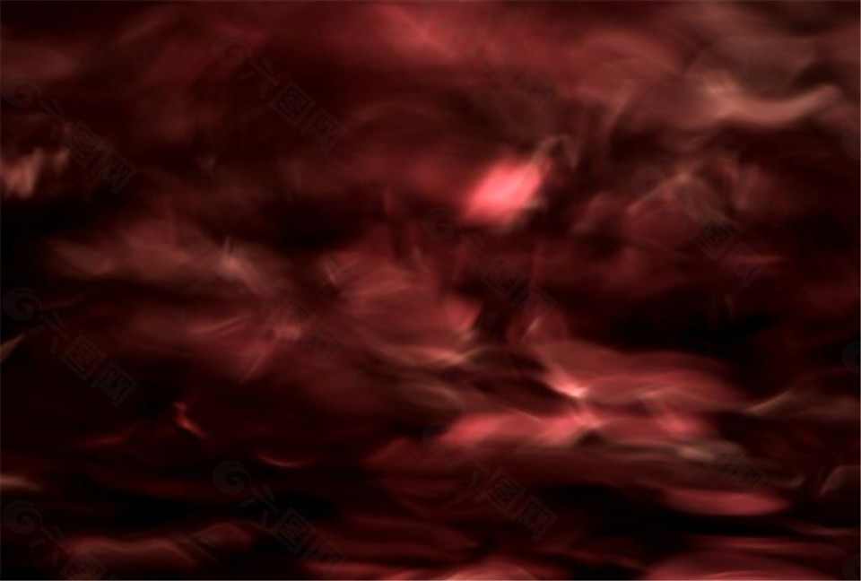 红色液态流体光效视频素材