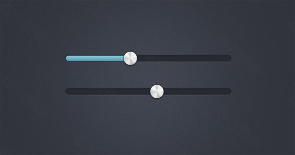 两款网页进度条滑块加载进度素材