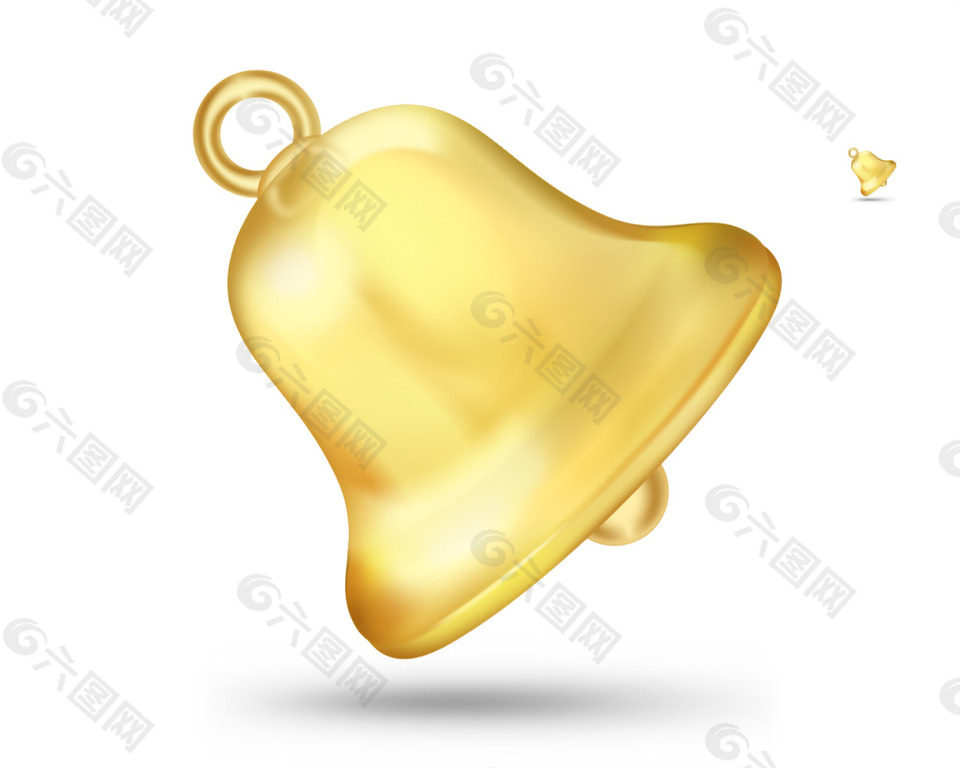 黄色小铃铛icon图标