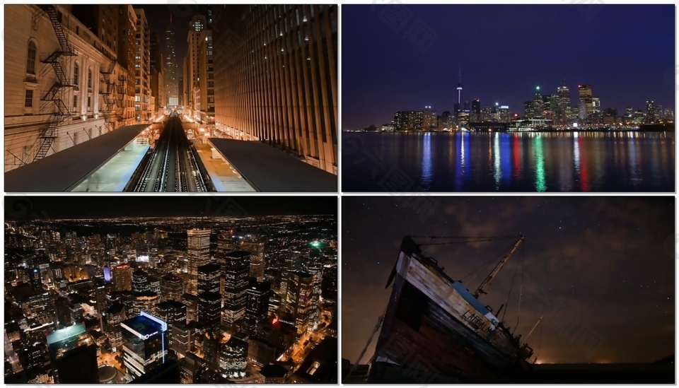延时摄影：城市美景视频素材