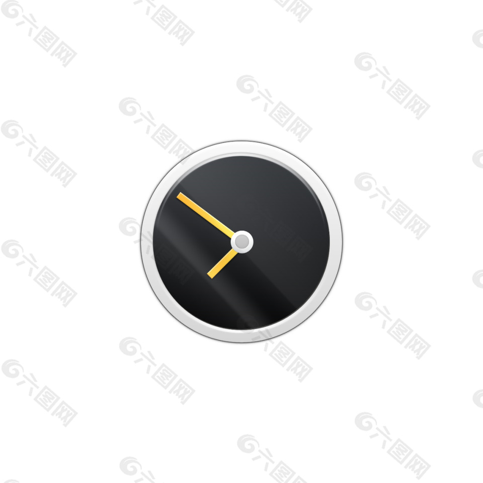 白色式悬挂时钟icon图标