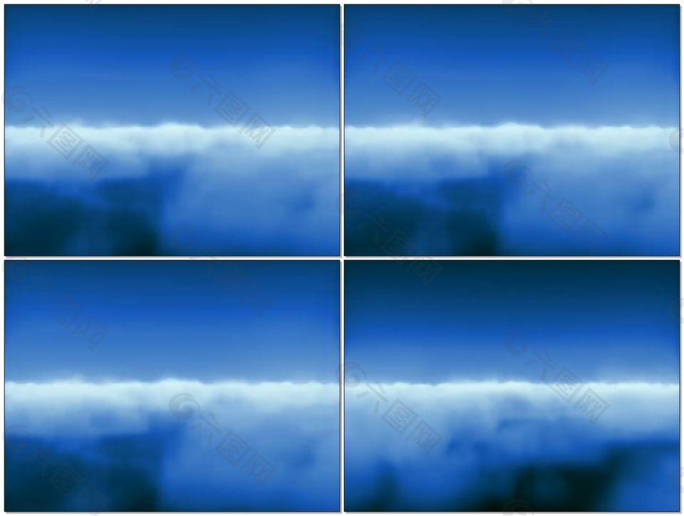 白云状动态视频素材