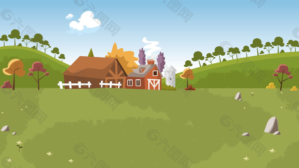 卡通儿童插画背景