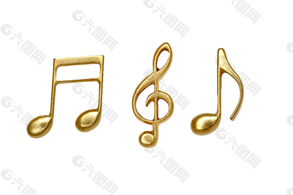 金色音乐符号音符png元素素材设计元素素材免费下载 图片编号 六图网