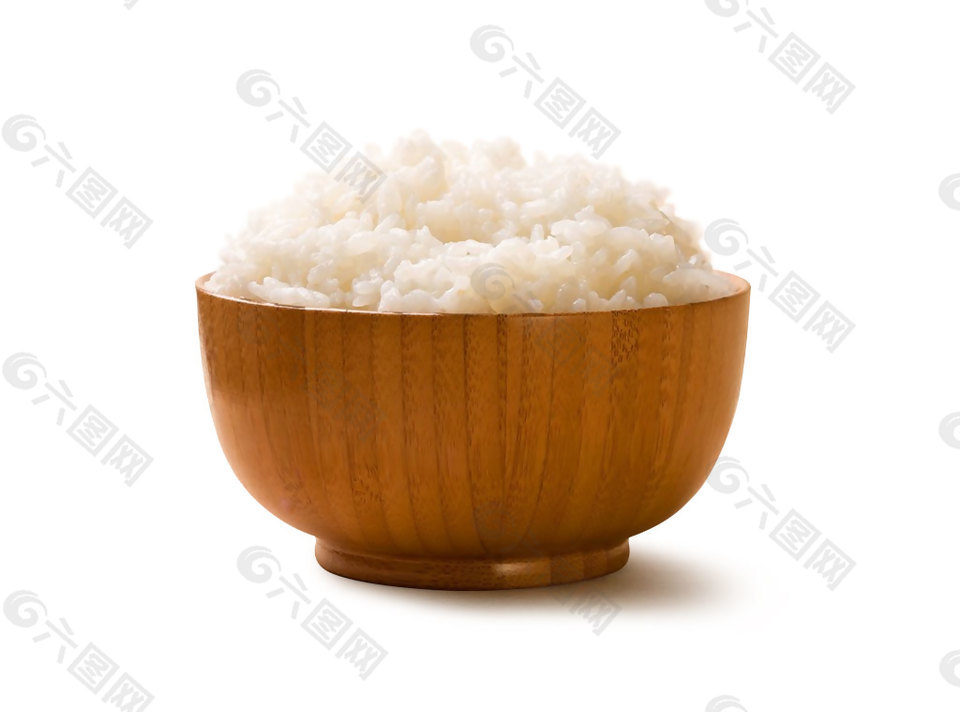 木碗米饭美食png元素素材
