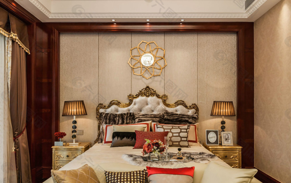古典欧式时尚卧室装修效果图