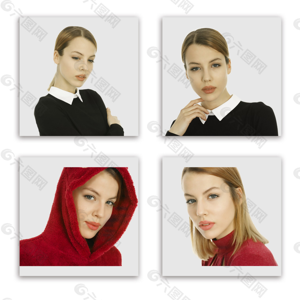 可商用高清高冷cc0女性淘宝电商海报国外人物模特