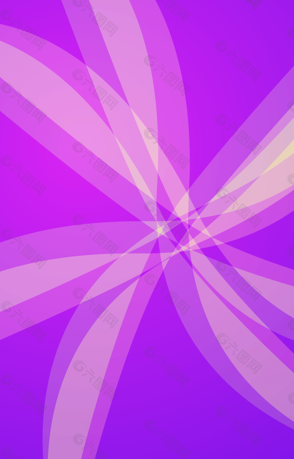 紫色扭曲飘带背景素材