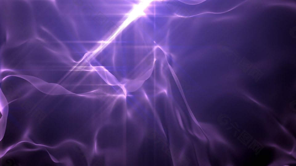 唯美紫色离子移动丝绸滑动
