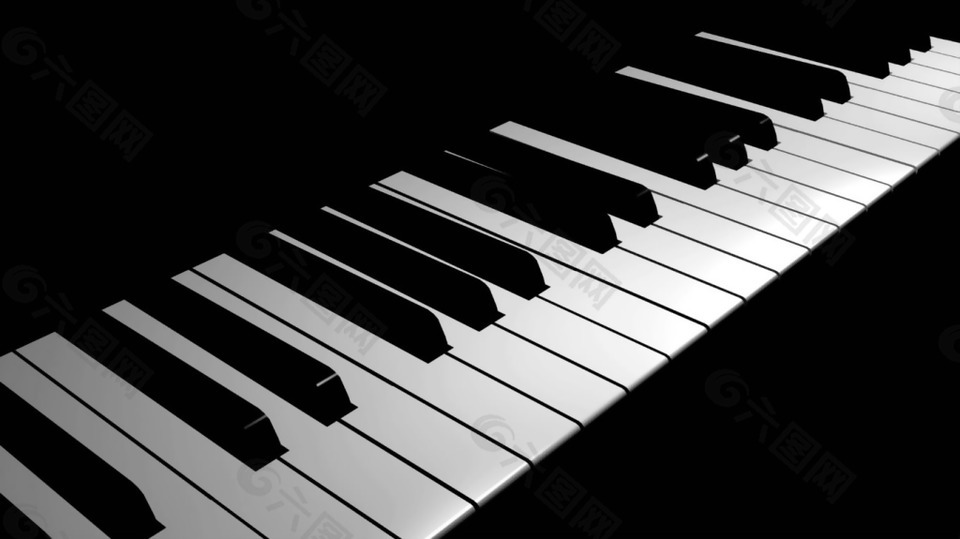钢琴音键移动视频素材