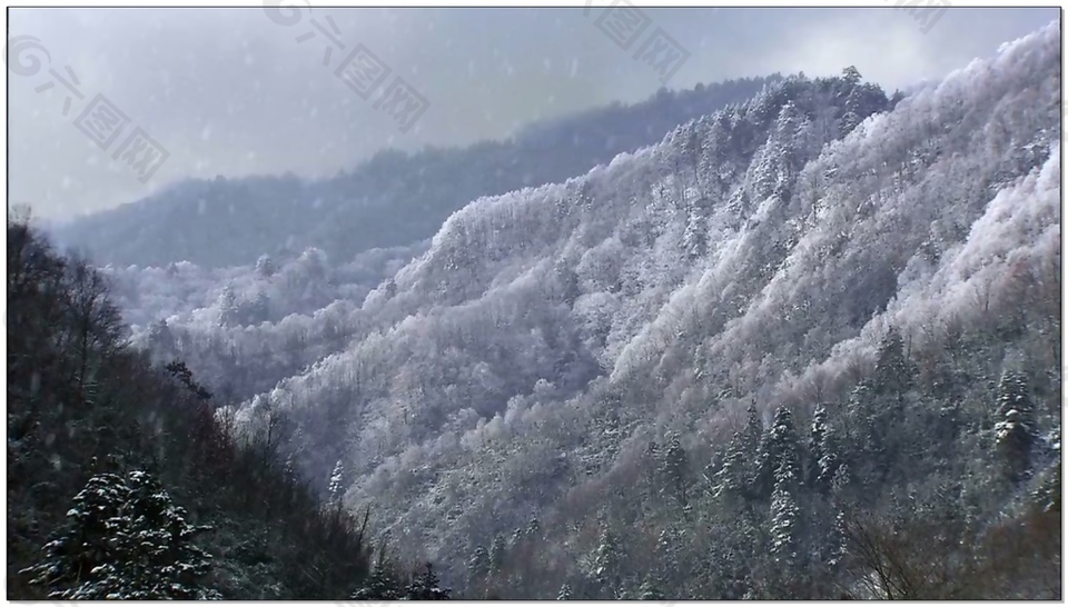 雪山动态视频素材