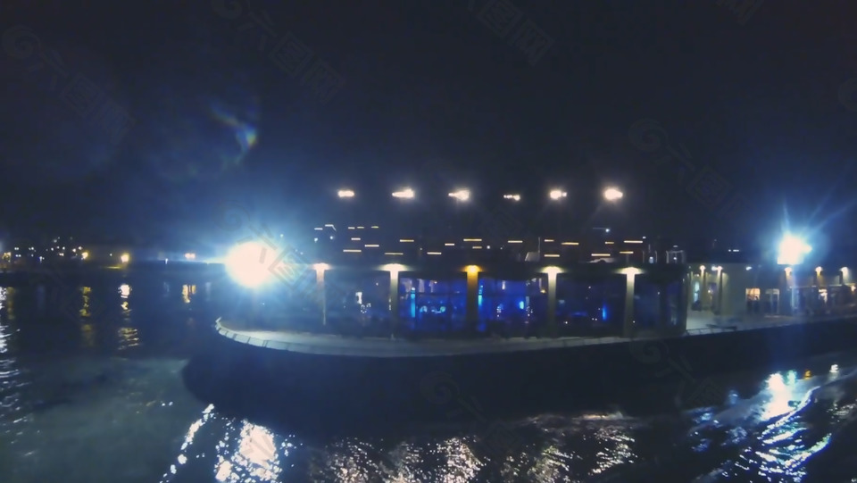 在海上游轮里举行狂欢派对的人视频实拍素材