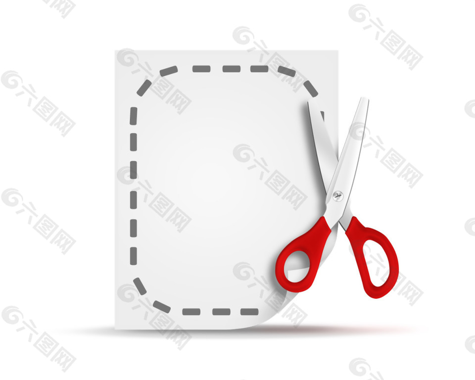 剪刀剪纸icon图标