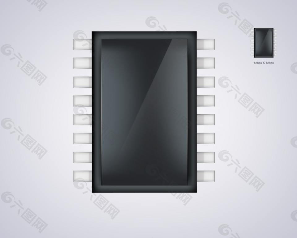 计算机芯片图标