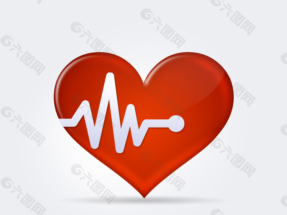 红色爱心医疗icon图标设计