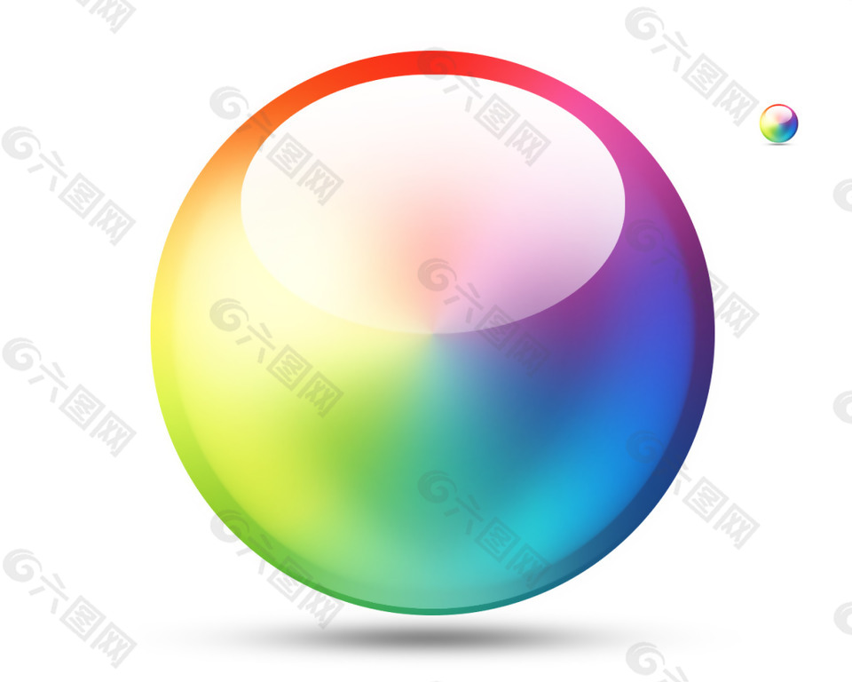 网页透明气泡色块icon图标