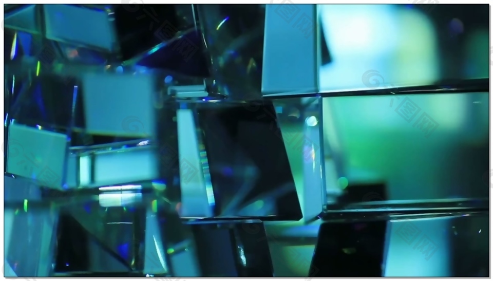 金属玻璃镜面反射视频素材