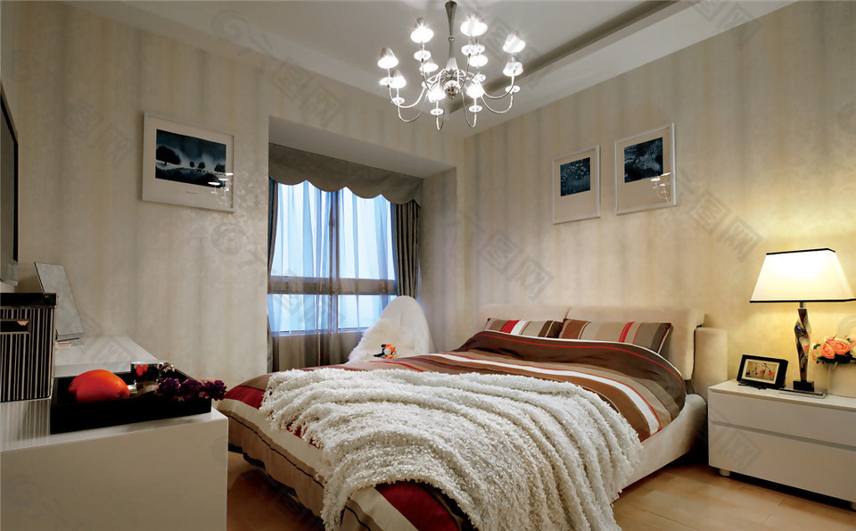 室内卧室现代时尚舒适装修效果图
