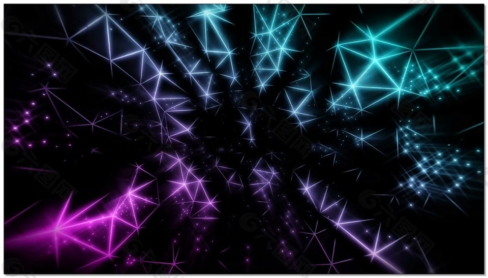 菱形多面体浮光掠影视频素材