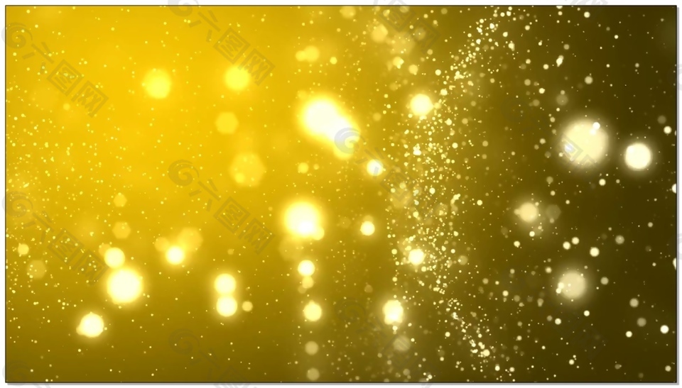 金色柔光粒子发散视频素材