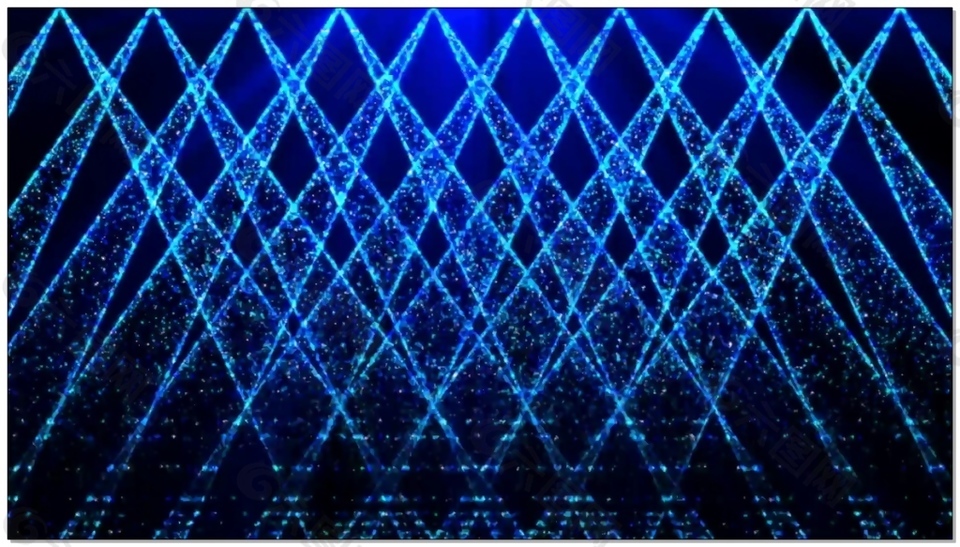 蓝色舞台公园粒子光束视频素材