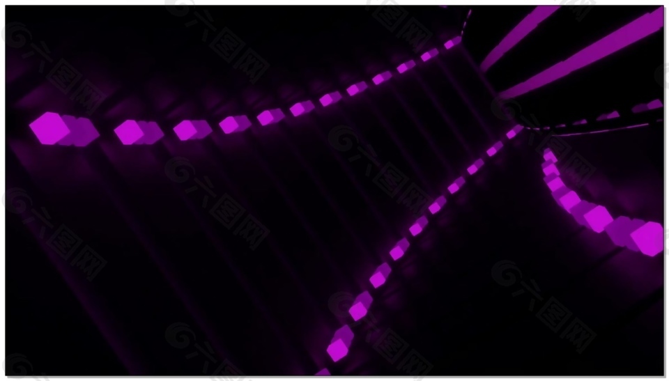 360度旋转紫色超炫视频素材