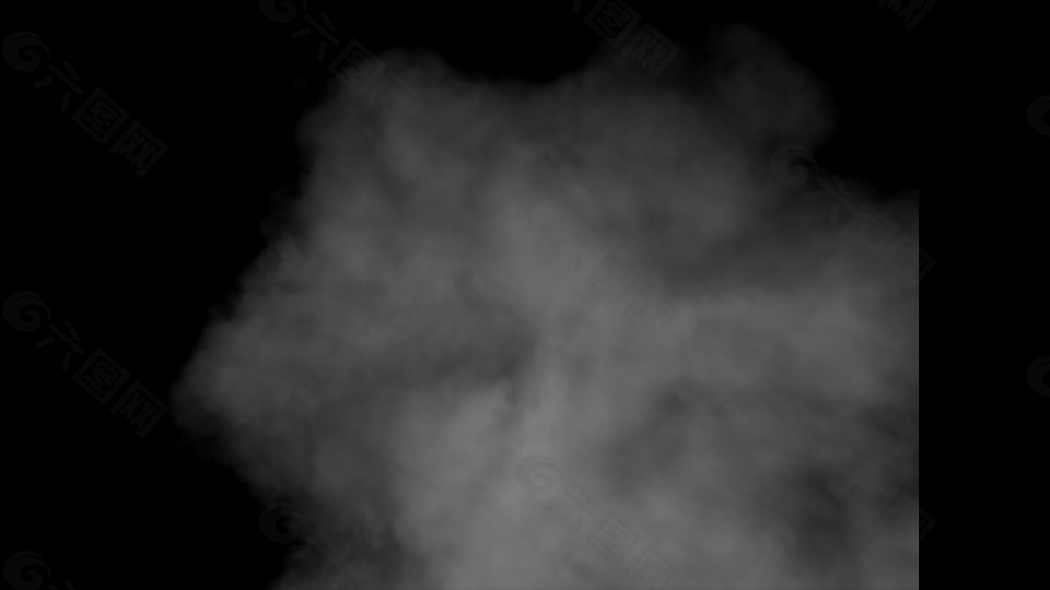 灰色烟雾飘逸飘散视频素材
