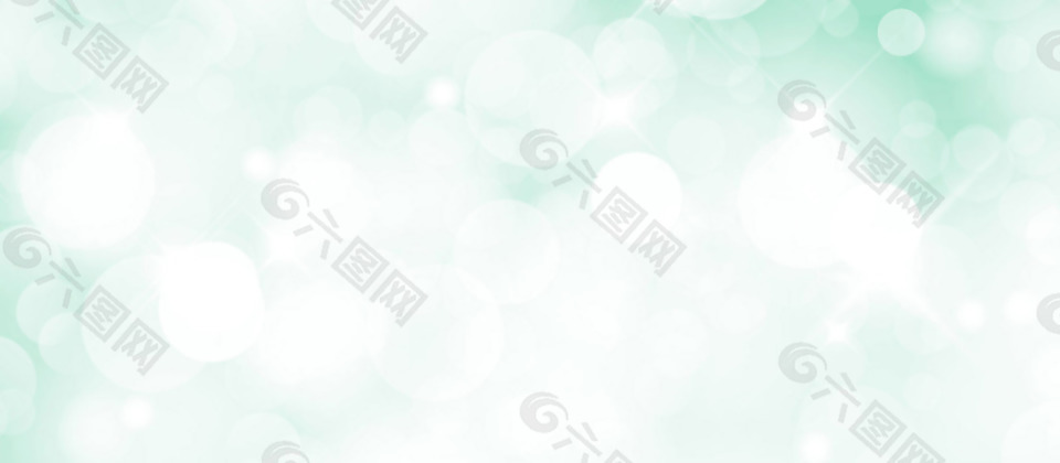 小清新绿色气泡背景