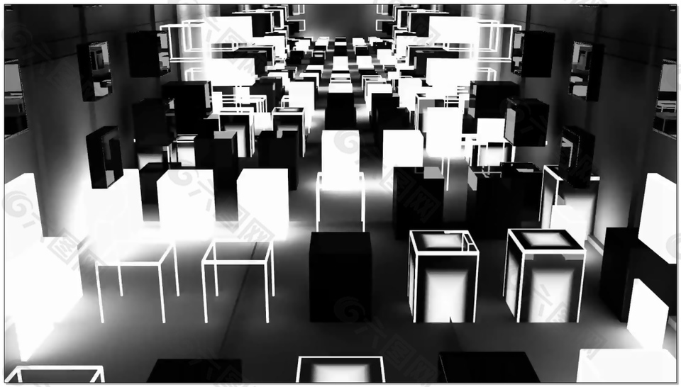 灰色动感节奏视频素材