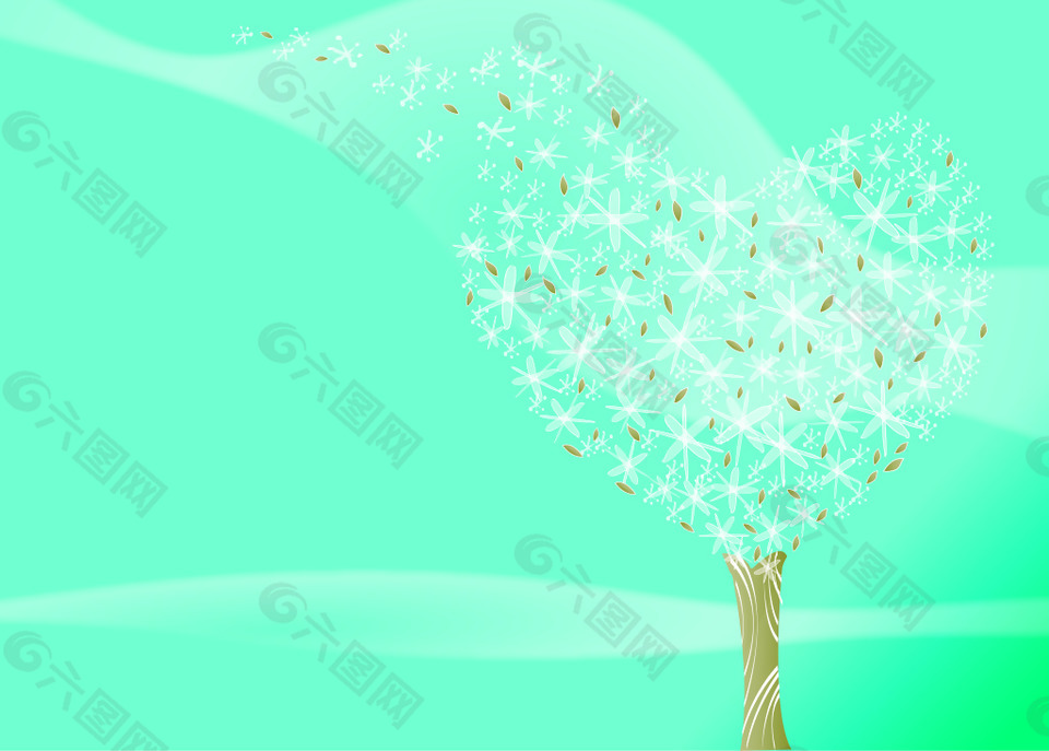 梦幻唯美的大树插画