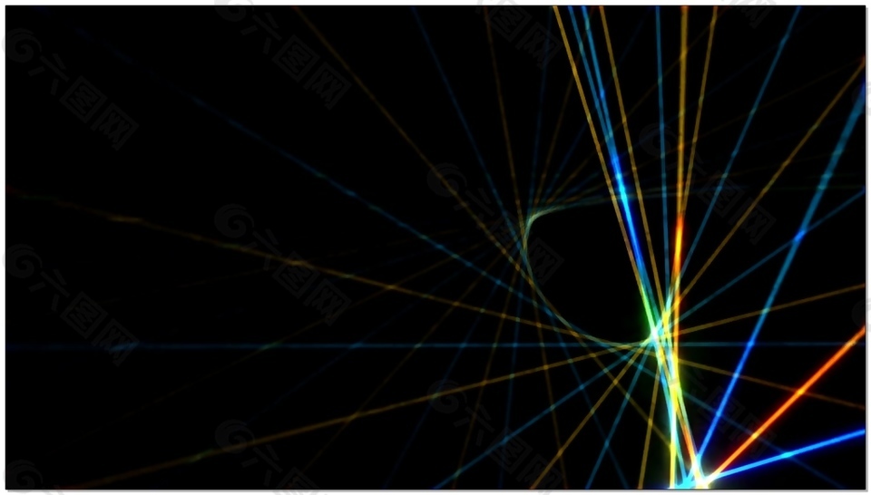 绽放光动感线条视频背景素材