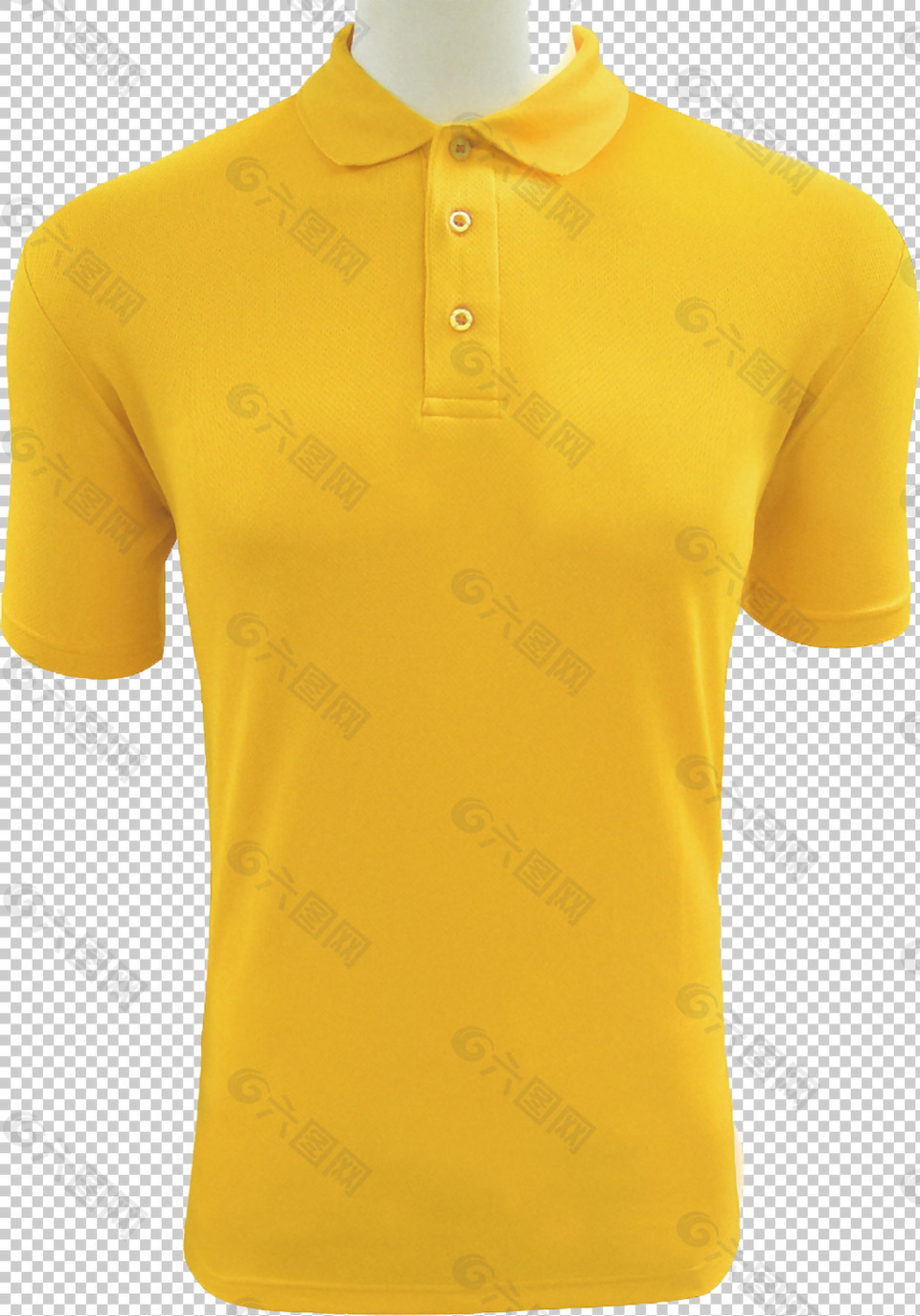 黄色保罗寸衫免抠png透明图层素材
