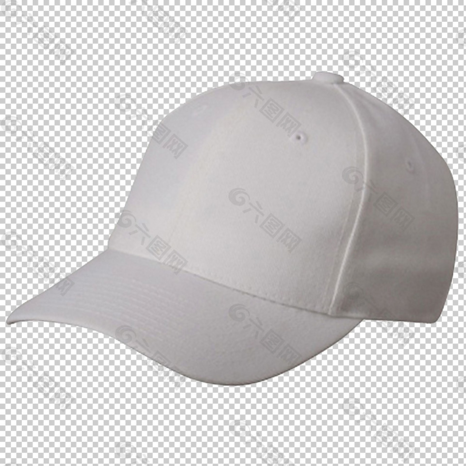 白色帆布棒球帽免抠png透明图层素材设计元素素材免费下载 图片编号