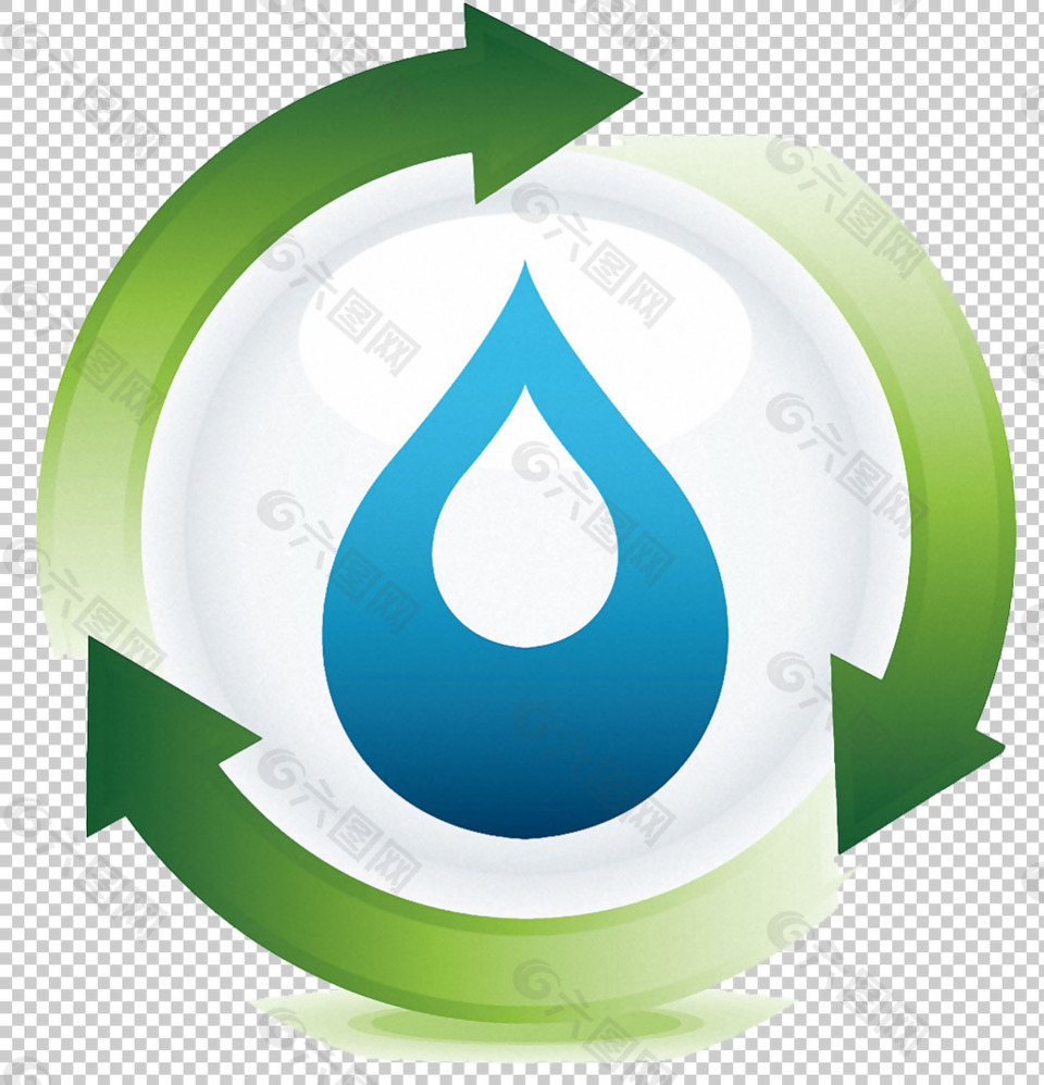 水资源绿色循环图免抠png透明图层素材