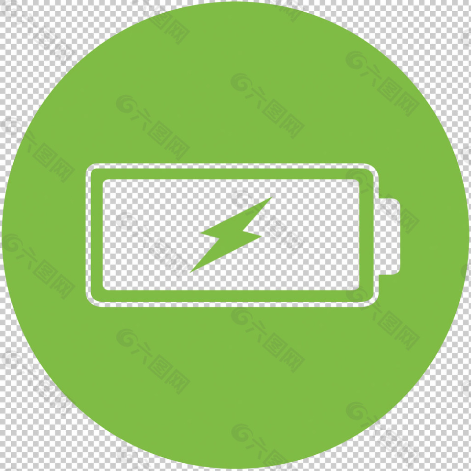 圆形电池充电图标免抠png透明图层素材