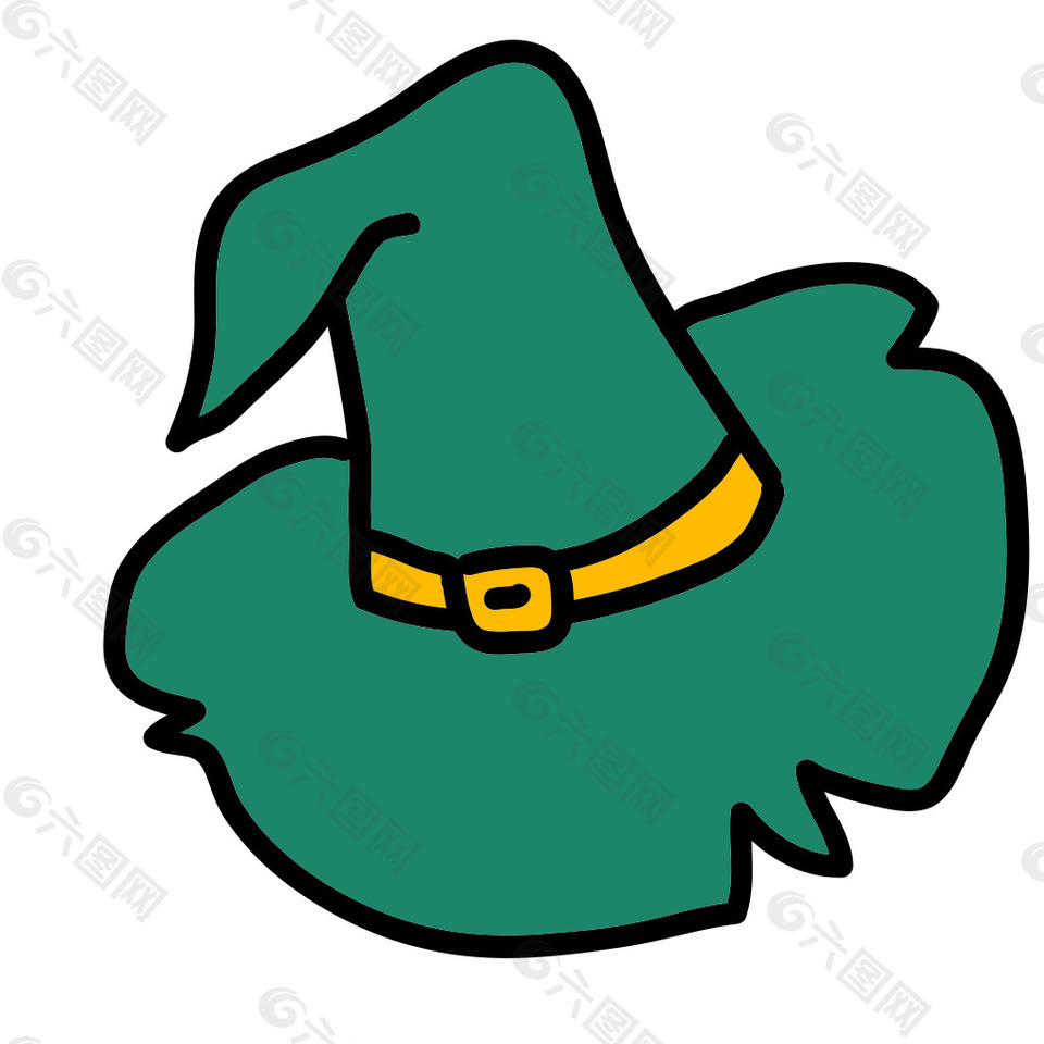 网页万圣节女巫帽子icon图标