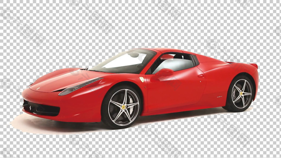 45度侧面法拉利红色跑车免抠png素材设计元素素材免费下载 图片编号 六图网