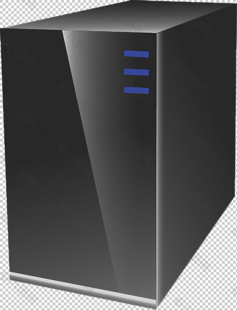 黑色主机服务器免抠png透明图层素材
