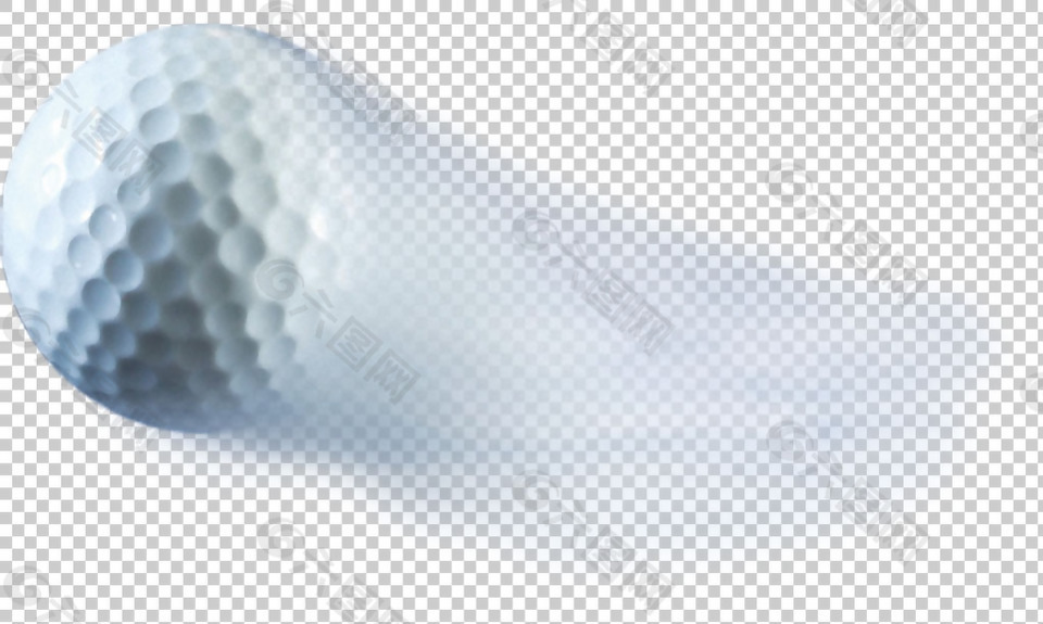 飞速划过的高尔夫球免抠png透明图层素材