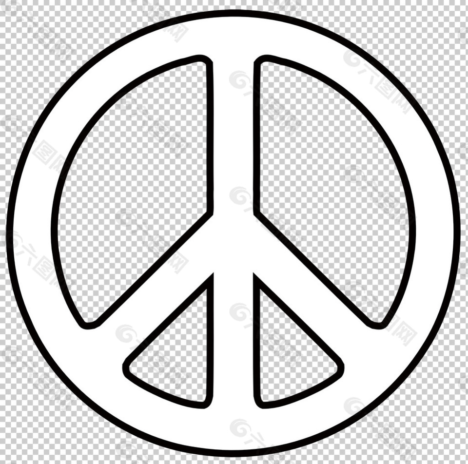 和平的标志简笔画图片