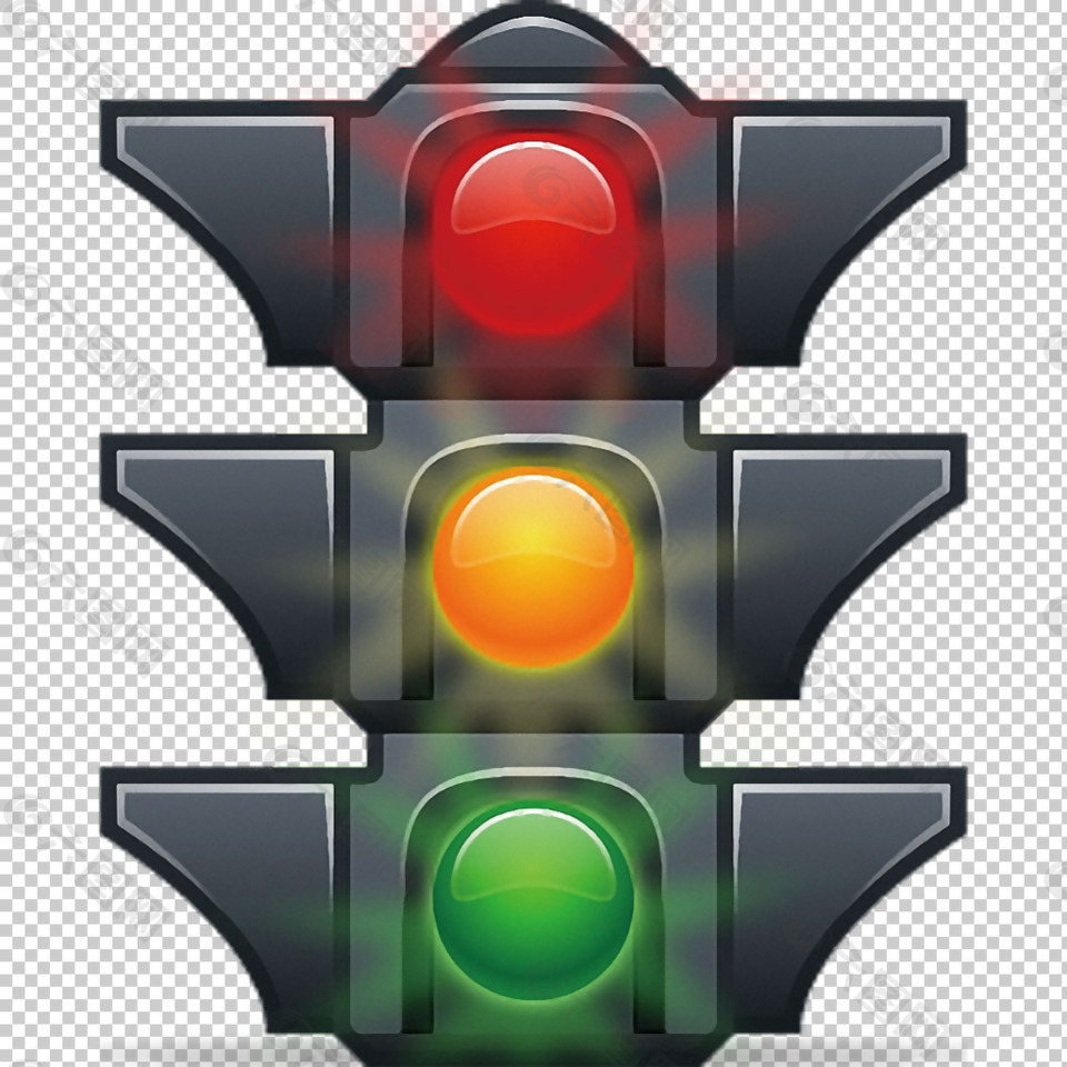 红绿黄信号灯图片免抠png透明图层素材
