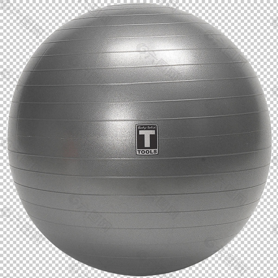 灰色健身球图片免抠png透明图层素材