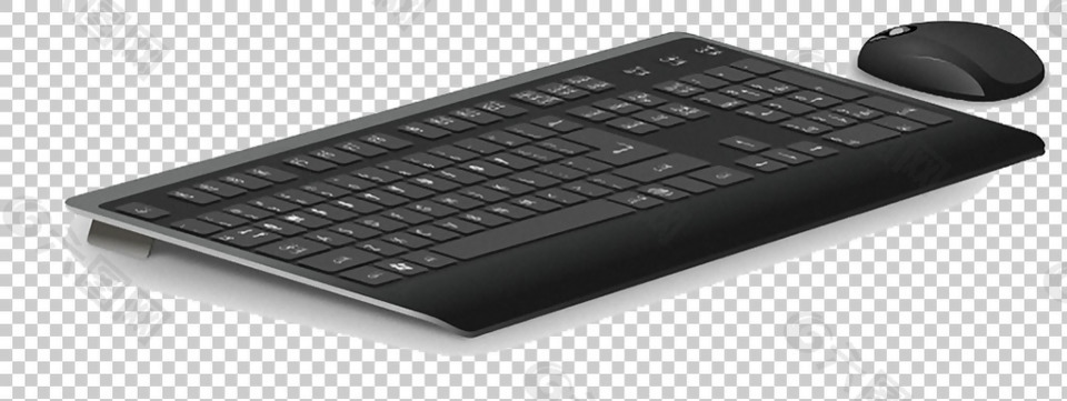 黑色塑料键盘免抠png透明图层素材