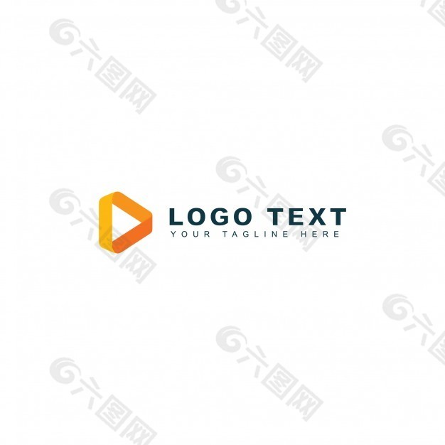 抽象媒体标志模板